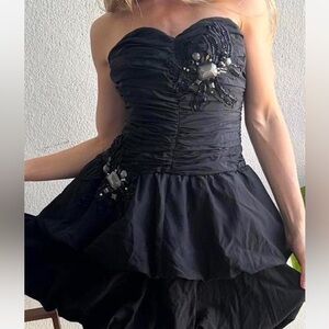 Bebe goth fairy core dress.